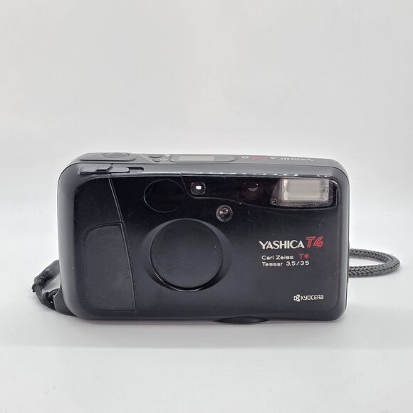 Yashica T4D 35mm Point & Shoot Camera Carl Zeiss Tessar 35mm f3.5 - Picture 1 of 9